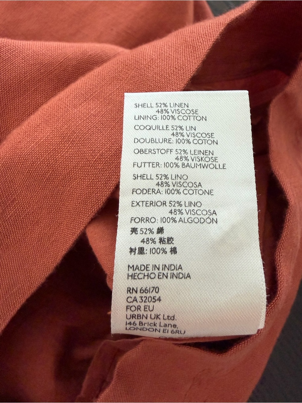 Maeve Rust Button-Front Dress - Picture 7 of 8